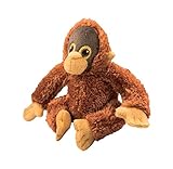 EcoBuddiez - Orang-Utan von Deluxebase. Kleine weiche Plüschtiere aus recycelten Plastikflaschen. Umweltfreundliches Kuschelgeschenk für Kinder und niedliches Kuscheltier für Kleinkinder.