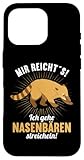 Mir reichts ich gehe Nasenbären streicheln Nasenbär Hülle für iPhone 16 Pro
