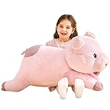 IKASA Groß Schwein Stofftier Riesen Kuscheltier,78cm Gross Plüschtier Süße Riesige Flauschige Weich Jumbo Plüsch Spielzeug,Geschenk für Kinder