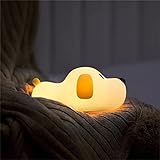 LED Nachtlicht Kinder Baby Nachtlampe mit Touch Schalter Tragbare Silikon Nachtlichter für Babyzimmer, Schlafzimmer, Wohnräume, Schlaflampe Warmes weißes licht