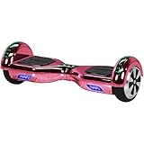 Robway W1 Hoverboard - Das Original - Marken Akku - Self Balance - 22 Farben - Bluetooth - 𝟮 x 𝟯𝟓𝟬 Watt Motoren - App - Led (Pink Chrom)