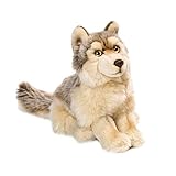 WWF Plüsch WWF00357 WWF Plüschkolletion World Wildlife Fund Wolf Plüschtier, Mehrfarbig, 25 cm