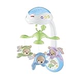 Fisher-Price 3-in-1-Traumbärchen-Mobile, Mobile für Babybett, Elektrisches Mobile mit Licht, Musikmobile, Babyerstausstattung, Babybett- und Baby-Zubehör, ab Geburt, CDN41