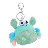 TOYANDONA Niedlicher Krebs Plüsch Anhänger Handtaschen Dekoration Weicher Kuscheltier Schlüsselanhänger Hängender Schmuck Kreatives Geschenk für Weihnachten und Alltag Zufällige Farbe