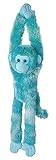 Wild Republic Hanging Monkey Vibes Blau, Hängender Affe, Kuscheltier-Affe als Geschenk für Kinder, Ökologisches Kuscheltier aus Plüsch, Füllung aus recycelten Wasserflaschen, 56 cm