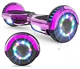 VOUUK Hoberboard 6,5-Zoll-Hoverboard mit zwei Rädern, Mit Bluetooth-Lautsprecher, Mit LED-Lichtern Geeignet für Kinder