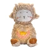 Schlummerotter,Schlummer Kuscheltier mit Atmung,Schlaf Otter,Otter Kuscheltier mit Herzschlag,Geeignet,Um Babys Zu Beruhigen und Ihnen Einen Ruhigen Schlaf Zu Ermöglichen (Braun)