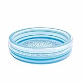 Intex Blue Biss Aufblasbarer Pool, Ø147 x 33 cm, 330 l, Design mit bedrucktem Boden, DREI durchscheinende Blaue Ringe, Robustes Vinyl, für Kinder ab 2 Jahren (58467)