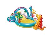 Intex 57135EP - Aufblasbares Wasserspielcenter Dinoland, 131 x 90 x 44 Zoll