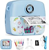 Sofortbildkamera Kinder,Kinderkamera Kompaktkameras 1080P HD Sofortdruck von Fotos,Geburtstagsgeschenk Weihnachten Geschenk Spielzeug ab 3 4 5 6 8 7 9 10 11 Jahre Mädchen Jungen 3 Rollen Fotopapier