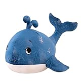 Wal Hai Plüschtier Plüsch Kuscheltier,Wal Hai Plüschtier Riesen Kuscheltier Weicher Blauwal Umarmungskissen,Narwal,Niedlicher Wal Plüsch Puppe Spielzeug Kinder Geburtstag Geschenk (30cm,Wal)