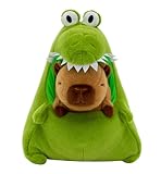 JWTRSVTY Capybara Plüschtier, 35cm Capybara Stofftier Kuscheltier, 2-In-1 Capybara Krokodile Puppen, Für Jungen Mädchen Kinder Geburtstagsgeschenke PlüSchspielzeug