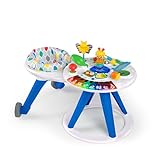 Baby Einstein, Around We Grow 4-in-1 Spieltisch & Lauflernhilfe mit Lichtern & Musik, Lauflernwagen mit Spielstation,15 Aktivität Spielzeug, 360° drehender Sitz, höhenverstellbar, Kinder ab 6 Monaten