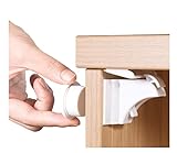 Norjews Baby Sicherheit Magnetisches Schrankschloss(10 Schlösser + 2 Schlüssel) | zum Kindersicherung Schloss für Schränke und Schubladen | Unsichtbare | Klebeband | Ohne Bohren oder Werkzeug |