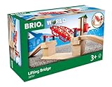 BRIO World 33757 Hebebrücke - Eisenbahnzubehör für die BRIO Holzeisenbahn - Kleinkinderspielzeug empfohlen für Kinder ab 3 Jahren