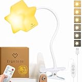Ergojojo LED Stern Kinder Lampe für Schlafzimmer - Baby Nachtlicht Dimmbar, Nachtlampe für Kinderzimmer - Baby Lampe Nachtlicht zum Stillen und Wickeln, Pefectes Zimmer Deko Geschenk