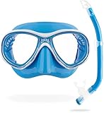 Cressi Premium Combo Schnorchelset Junior - erhältlich mit Marea Jr oder Estrella Jr Maske und Top-Schnorchel, Unisex Kind