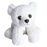 Wild Republic 16246 Republic Hug'ems Plüschtier, Kuscheltier, Eisbär 18cm