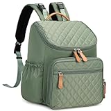 LORADI Baby Wickeltasche Großer Wickelrucksack mit Multifunktions-Babytaschen Passform für Kinderwage (grün)