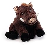 Inware 7450 - Kuscheltier Wildschwein Willi, braun, liegend, 25 cm, Schmusetier