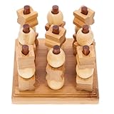 MILISTEN 1 Satz Interaktives Schachspiel für Holzspielzeug Strategisches Denkspiel Fördert Logisches Sicheres Material Langlebig und Unterhaltsam für Tischgebrauch