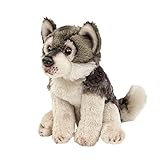 Teddys Rothenburg Kuscheltier Wolf 15 cm sitzend Plüschtier Plüschwolf Stofftier Lupus