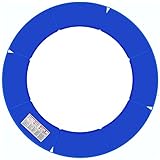 Baunsal® Trampolin Randabdeckung Ø 305 cm mit 25 cm breite in blau und 20 mm dick mit 4 Öffnungen für Netzstangen uv-beständig reißfest Trampolin Ersatzteile Schutzrand Trampolin Outdoor