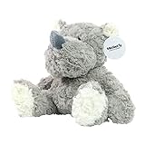 Minifeet Nashorn Svea - Kuscheltier Plüschtier Stofftier Spielzeug - kuschelig weich - Geschenk für Baby Kinder Freunde Schulstart Einschulung | Höhe: 20 cm