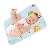 Tragbare Wickelkissen – 48 x 68 cm Reisewindel Wickelbett leicht, tragbare Wickelpads atmungsaktiv und waschbar, für Mädchen und