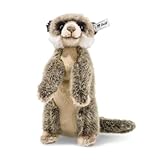 Steiff Kuscheltier Erdmännchen Baby, Süßes Stofftier mit Kunststoffaugen, Kinder, Jungen & Mädchen, Plüschtier 22 cm, Braun, 069871