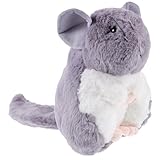 JUMPLAWN Simuliertes Chinchilla Plüschtier Hamster Kuscheltier 25cm Plüschspielzeug Dekoration Kinderzimmer