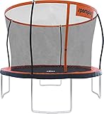 SportPlus Trampolin Outdoor 305cm & 366cm, Kindertrampolin mit Randabdeckung, Außenstangen & Innennetz, stabile Rahmenkonstruktion, Gartentrampolin, auch für Erwachsene bis 120/150kg - GS zertifiziert