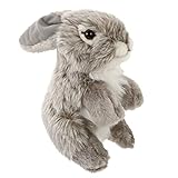 TOYANDONA Kaninchen Plüsch Spielzeug Realistische Stofftier Plüsch Hase für Kleinkinder Kinder Geburtstag Party Favor Geschenk für Infant Mädchen Grau