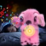 Atuoxing S-titch Atmender Plüschtier S-titch Kuscheltier mit Herzschlag Schlummer S-titch für Kinder und Erwachsene (Rosa)