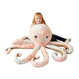 IKASA Groß Krake Octopus Stofftier Riesenkrake Plüschtiere für Kinder - Gross Kuscheltier Plüschtier Süßes Riesiges Flauschiges Plüschtiere Jumbo Stofftiere Plüsch Spielzeug (Mehrfarbig, 75cm)