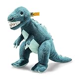 Steiff 067129 Thaisen T-Rex Dino - 35 cm - Kuscheltier - Tuerkis, Aegean Blue