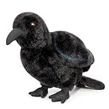 lilizzhoumax Rabe Kuscheltier 30cm/12Zoll Simuliertes Tier Krähe Plüschtier Kawaii Realistische Spielzeug Wilde Vogel Geschenk für Jungen Mädchen Kinder Schwarz Ostern