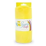 kullaloo Supersoft Plüsch Stoff Shorty in vielen Farben - 1,5mm Florlänge, EN 71-3 & EN 71-9 Zertifiziert (gelb)