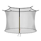 Baunsal® Trampolin Sicherheitsnetz Ø 244 cm (JS-IN) für 6 Netzstangen Netzhöhe 180 cm Ersatzteile Trampolin Netz Trampolin Schutznetz Sicherheitsnetz Kinder Trampolin Ersatznetz Trampolin Outdoor