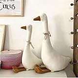 SWECOMZE Weiße Gans Plüschtier - Kuscheltier Weiche Plüsch Große Gans Spielzeug für Baby Geburtstag Geschenke (35cm)