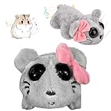 Vibbang Sad Hamster, Sad Hamstere Meme Plüschtier mit Eingebautem Geigensound, Hamster Kuscheltier Plushies, Süße Hamster Spielzeug Plushies Weiches Plüsch Geschenk für Familie, Freunde