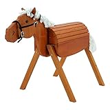 Sweety Toys 12930 Outdoor Gartenpferd Holzpferd Maya Größe M 90 cm MIT Zaumzeug