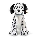 Steiff Oskar Dalmatiner 27cm sitzend, Kuscheltier Plüschtier, Hunde Stofftier im Dalmatiner Design, aus kuschelweichem Plüsch, Schmusetier für Jungen und Mädchen