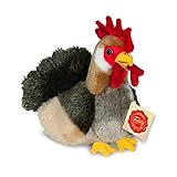 Teddy Hermann 94146 Hahn 17 cm, Kuscheltier, Plüschtier mit recycelter Füllung