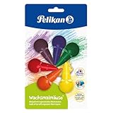 6 kinderregerechte farbige Wachsmalmäuse (Pelikan)