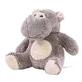 Minifeet Nashorn Leif - Kuscheltier Plüschtier Stofftier Spielzeug - kuschelig weich - Geschenk für Baby Kinder Freunde Schulstart Einschulung | Höhe: 14 cm