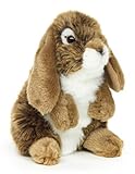 Uni-Toys - Widderkaninchen, stehend (braun) - 18 cm (Höhe) - Plüsch-Hase, Kaninchen - Plüschtier, Kuscheltier