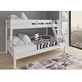 VitaliSpa Etagenbett Everest, Jugendbett, Weiß, 120x200 / 80x200 cm