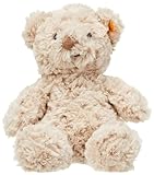 Steiff Soft Cuddly Friends Honey Teddybär hellgrau 18 cm, Teddy aus flauschigem Plüsch