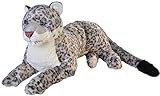 Wild Republic 18075 19551 Jumbo Plüsch Schneeleopard, großes Kuscheltier, Plüschtier, Cuddlekins, 76 cm